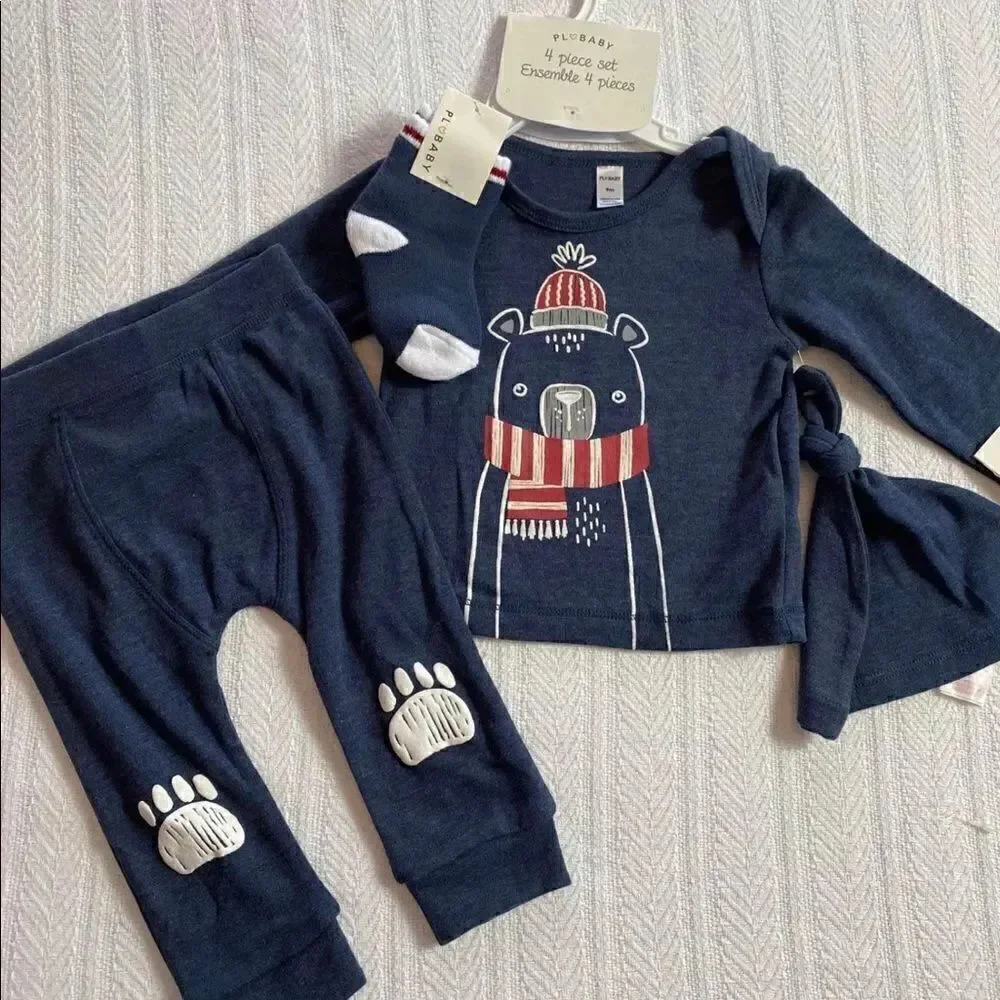 PL BABY BOY 9 Months 4 Piece Matching Outfit. New with Tags!